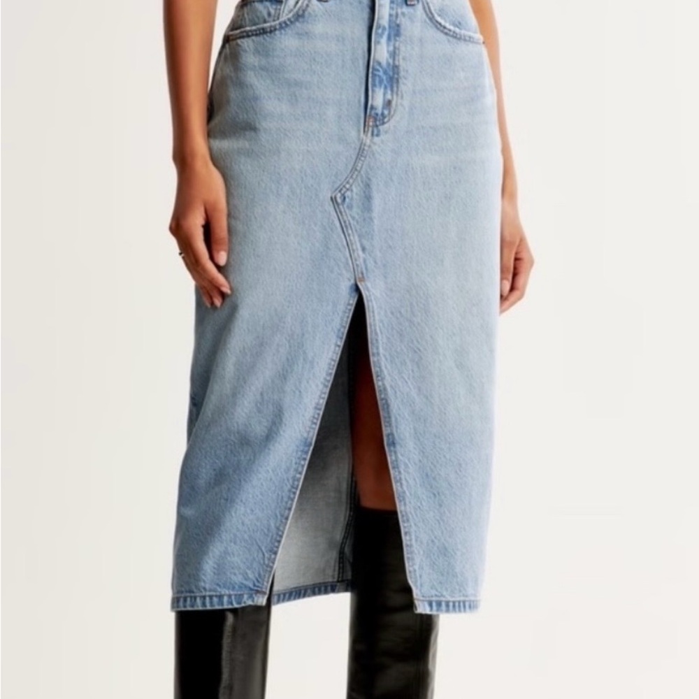 Abercrombie & Fitch Light Blue High Rise Denim Jeans
